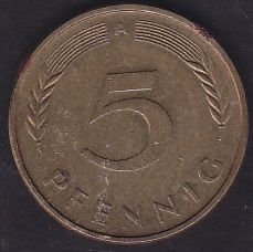 Almanya 5 Pfennig 1994 A