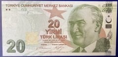 9.Emisyon 2.Tertip 20 Lira C001 332280 Çil