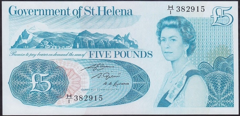 Saint Helena 5 Pound 1981 ÇİL Pick 7b Kraliçe