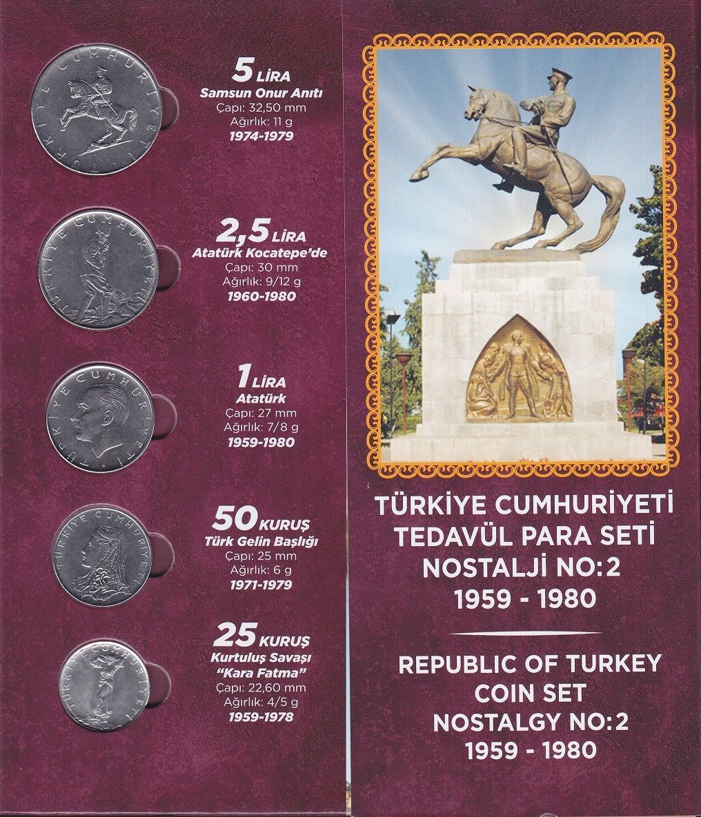 Türkiye Cumhuriyeti Nostalji Para Seti Seri 2