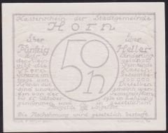 Avusturya 50 Heller Notgeld 1920 Çil