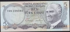 6.Emisyon 2.Tertip 5 Lira I68 238585 Çil