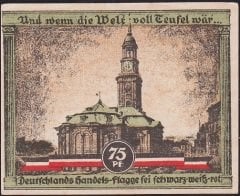 Almanya 75 Pfennig Notgeld 1921 Çil