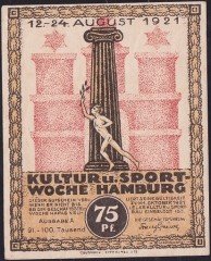 Almanya 75 Pfennig Notgeld 1921 Çil