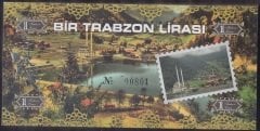 ÖZEL BASKI 1 TRABZON LİRASI - HOLOGRAMLI - EMNİYET ŞERİTLİ - SERİ TAKİPLİ DESTE(100 ADET) 801-900 ARASI