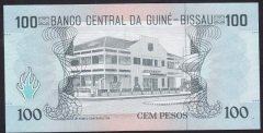 Guine Bissau 100 Pesos 1990 Çil Pick 11