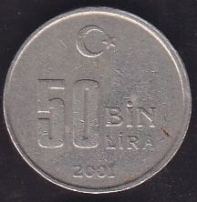 2001 Yılı 50 Bin Lira