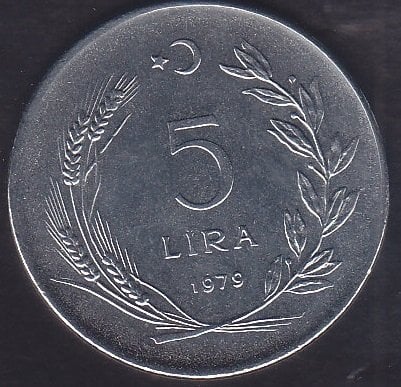 1979 YILI 5 LİRA ÇİLALTI