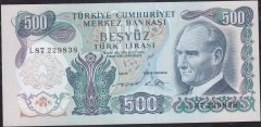 6.Emisyon 2.Tertip 500 Lira L87 229838 Çilaltı Çil