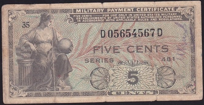 Amerika 5 Cent Asker Parası 1951 Temiz