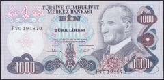 6.Emisyon 3.Tertip 1000 Lira F70 194870 Çilaltı