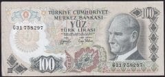 6.Emisyon 2.Tertip 100 Lira G31 758297 Çok Temiz+