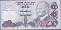 6.Emisyon 3.Tertip 1000 Lira F26 431093 Çil