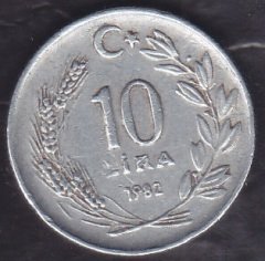 1982 Yılı 10 Lira