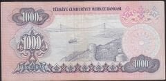 6.Emisyon 3.Tertip 1000 Lira F20 831907 Çok Temiz