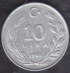 1985 Yılı 10 Lira