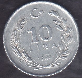 1984 Yılı 10 Lira