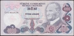 6.Emisyon 2.Tertip 1000 Lira E05 901628 Çok Temiz