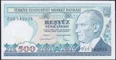 7.Emisyon 2.Tertip 500 Lira D25 342021 Çil