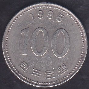 Güney Kore 100 Won 1995