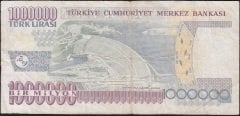 7.Emisyon 3.Tertip 1 000 000 Lira S67 048203 Çok Temiz