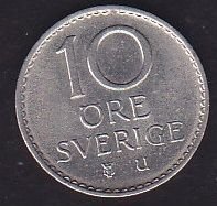 İsveç 10 Öre 1969