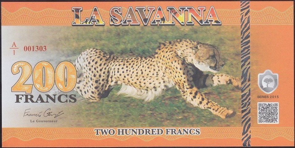 La Savanna 200 Frank 2015 Çil Fantazi Para