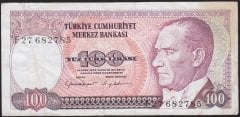 7.Emisyon 2.Tertip 100 Lira F27 682785 Çok Temiz