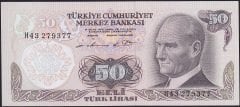 6.Emisyon 1.Tertip 50 Lira H43 279377 Çilaltı Çil