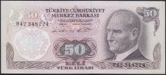 6.Emisyon 1.Tertip 50 Lira H42 348224 Çilaltı Çil