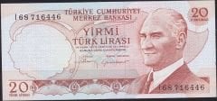 6.Emisyon 4.Tertip 20 Lira I68 716446 Çilaltı Çil