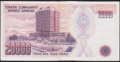 7.Emisyon 1.Tertip 20000 Lira C90 825512 Çok Temiz