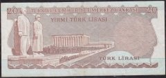 6.Emisyon 2.Tertip 20 Lira D70 116772 Çok Temiz +