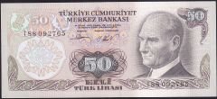 6.Emisyon 2.Tertip 50 Lira I88 092765 Çilaltı