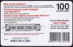 Turkcell Hazır Kart 100 Kontör 2009