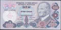 6.Emisyon 1.Tertip 1000 Lira C55 154521 Çilaltı