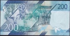Kenya 200 Şiling 2019 Çil Pick 54 ( 555 )