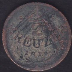 AVUSTURYA 1/ 2 KREUZER 1816