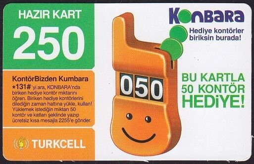Turkcell Hazır Kart 250 Kontör 2008