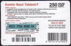 Turkcell Hazır Kart 250 Kontör 2008