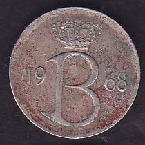 Belçika 25 Cent 1968