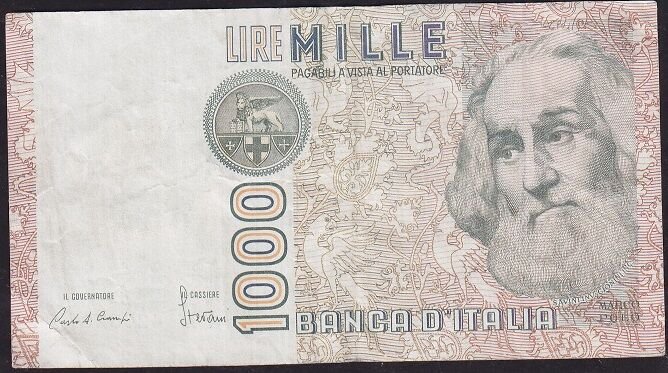 İtalya 1000 Lire 1982 Çok Temiz+ Pick 109a