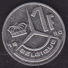 Belçika 1 Frank 1990
