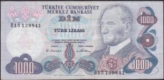 6.Emisyon 1.Tertip 1000 Lira B15 129841 Çok Temiz+