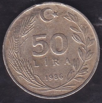 1986 Yılı 50 Lira