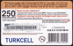 Turkcell Hazır Kart 250 Kontör Coca Cola