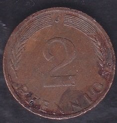 Almanya 2 Pfennig 1971