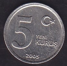 2005 Yılı 5 Kuruş