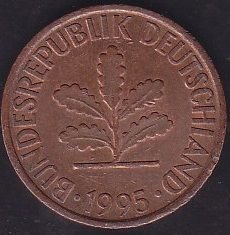 Almanya 2 Pfennig 1995 G