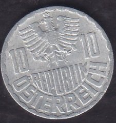 Avusturya 10 Groschen 1973